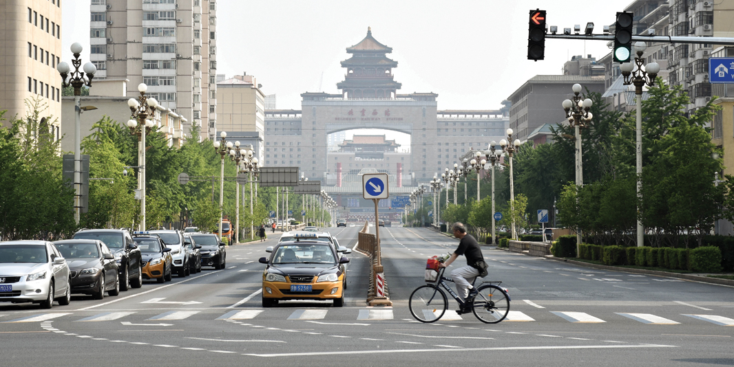 Empty streets: Traffic is light on the Street of Eternal Peace in Beijing during the COVID-19 pandemic in May 2020. However, new vehicle sales in China have recovered to the pre-pandemic level since the third quarter of 2020.