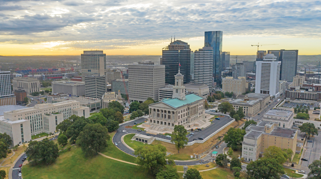 SEAT OF POWER: The Tennessee Capitol sits on a hill in Nashville. Gov. Bill Lee recently signed a bill amending the state’s captive insurance law.