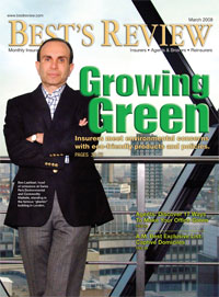 Best's Review cover: Growing Green