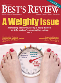 Best's Review cover: A Weighty Issue