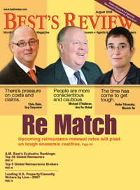 Best's Review cover: Re Match