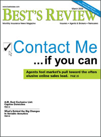 Best's Review cover: Contact Me ... If You Can