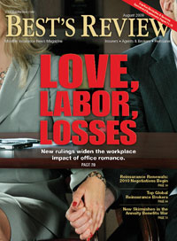 Best's Review cover: Love, Labor, Losses