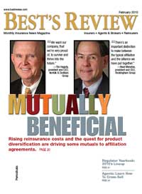 Best's Review cover: Mutually Beneficial
