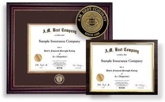 Best's Rating Certificate