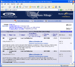 Best's State Rate Filings Online - United States