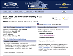 Best's Statement File - Life/Health - Canada