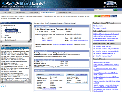 Best's Statement File - United Kingdom