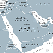 Map of Saudi Arabia