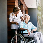 woman in wheelchair