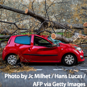 Storm damage in Europe