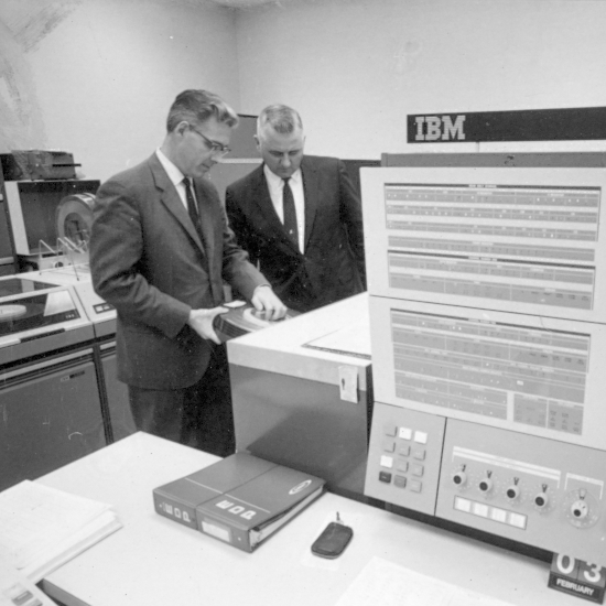 Mainframe computer and employees