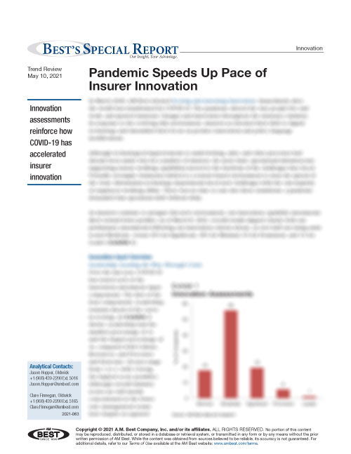 Special Report: Pandemic Speeds Up Pace of Insurer Innovation