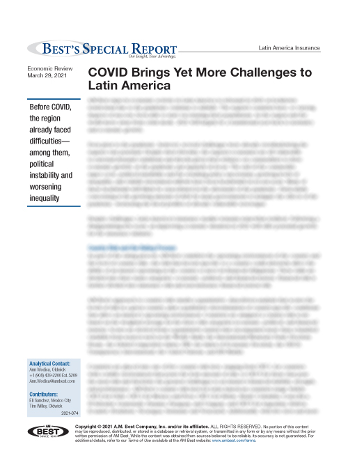 Special Report: COVID Brings Yet More Challenges to Latin America
