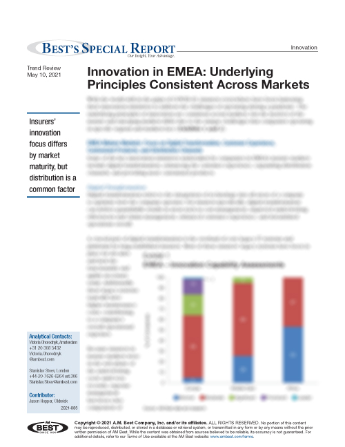 Special Report: Innovation in EMEA: Underlying Principles Consistent Across Markets