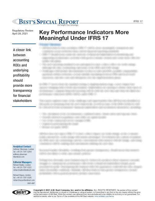 Special Report Key Performance Indicators More Meaningful Under IFRS 17