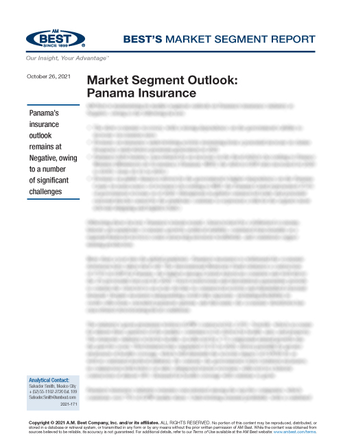 Market Segment Report: Market Segment Outlook: Panama Insurance