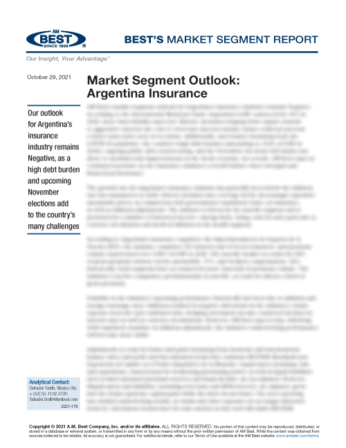 Market Segment Report: Market Segment Outlook: Argentina Insurance