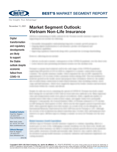 Market Segment Report: Market Segment Outlook: Vietnam Non-Life Insurance