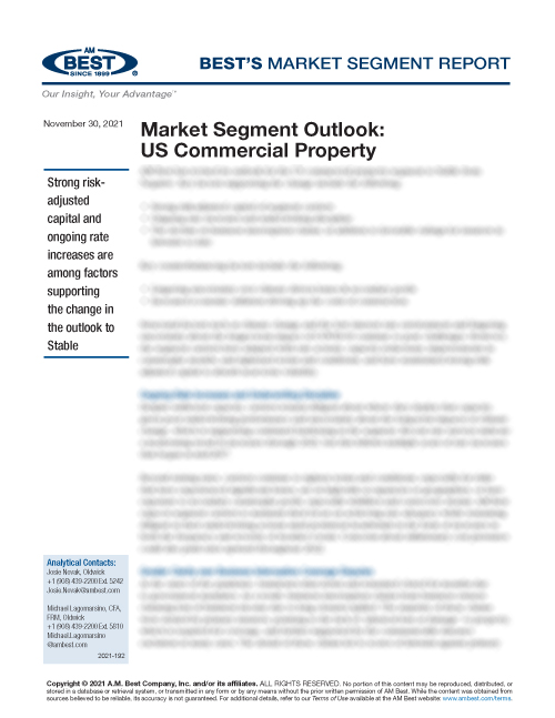 Market Segment Report: Market Segment Outlook: US Commercial Property