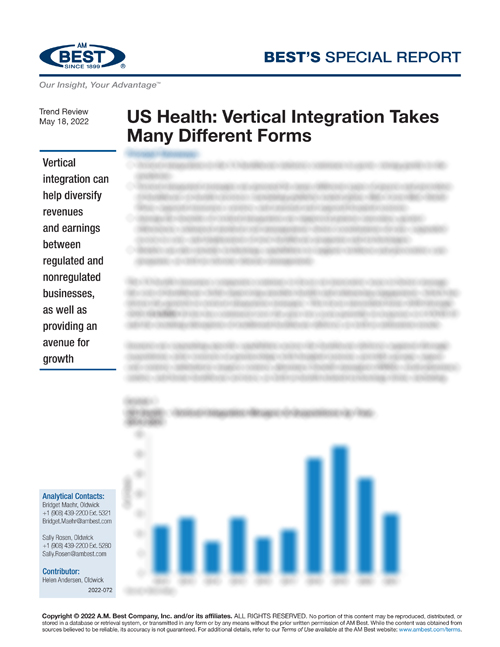 Special Report: US Health: Vertical Integration Takes Many Different Forms