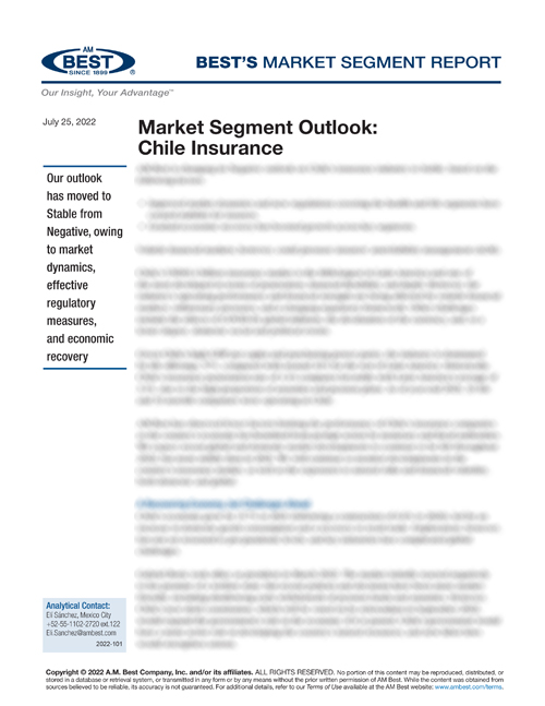 Market Segment Report: Market Segment Outlook: Chile Insurance