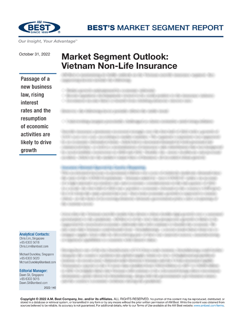 Market Segment Report: Market Segment Outlook: Vietnam Non-Life Insurance