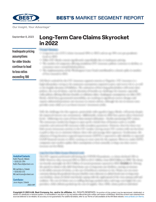 Market Segment Report: Long-Term Care Claims Skyrocket in 2022