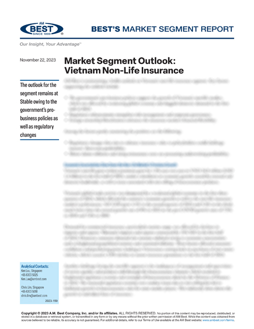 Market Segment Report: Market Segment Outlook: Vietnam Non-Life
