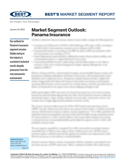 Market Segment Report: Market Segment Outlook: Panama Insurance
