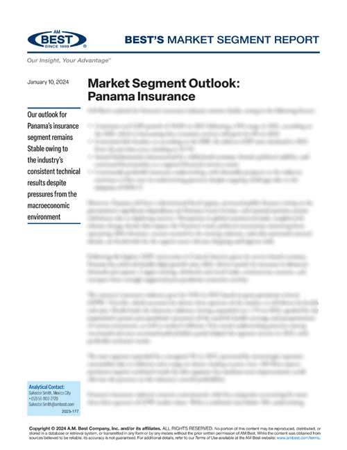 Market Segment Report: Market Segment Outlook: Panama Insurance
