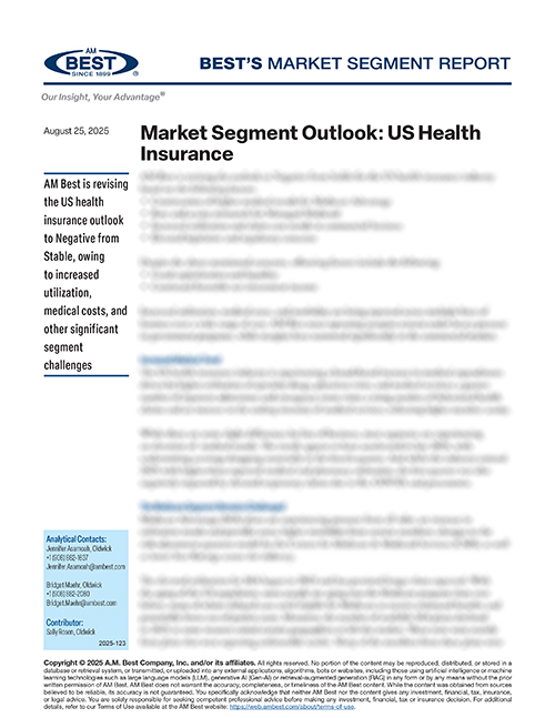 Market Segment Report: Market Segment Outlook: US Health Insurance