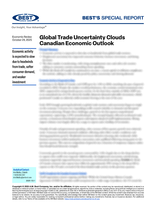 Special Report: Global Trade Uncertainty Clouds Canadian Economic Outlook