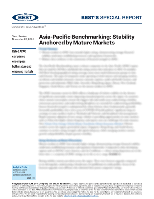 Special Report: Asia-Pacific Benchmarking: Stability Anchored by Mature Markets