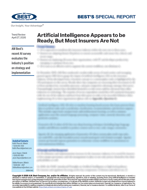 Market Segment Report: Artificial Intelligence Appears to be Ready, But Most Insurers Are Not