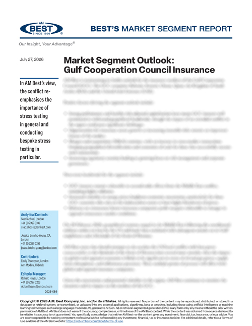 Market Segment Outlook: Gulf Cooperation Council Insurance
