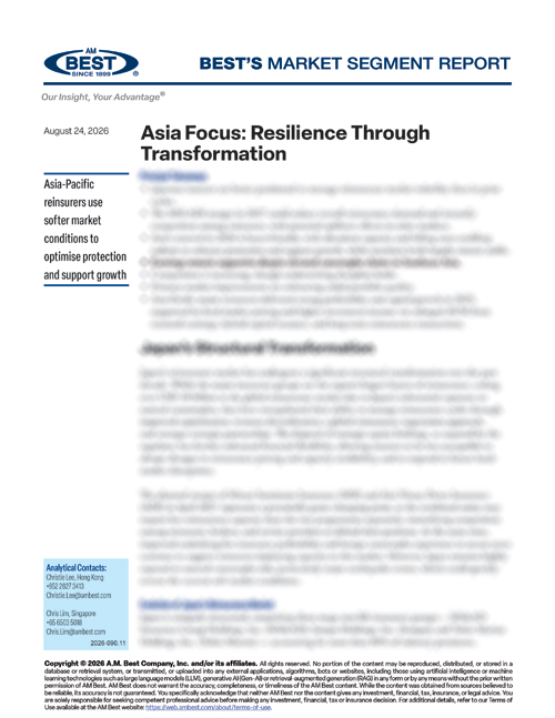 Market Segment Report: Asia Focus: Resilience Through Transformation