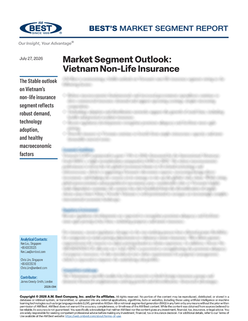 Market Segment Report: Market Segment Outlook: Vietnam Non-Life Insurance