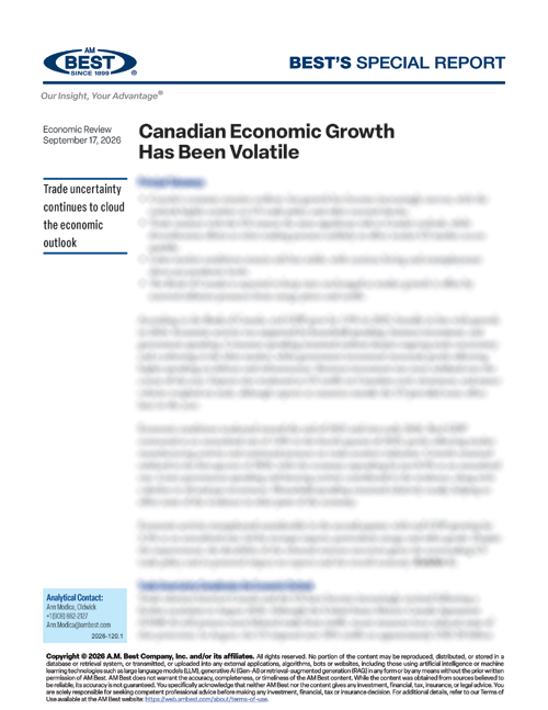 Special Report: Canadian Economic Growth Has Been Volatile