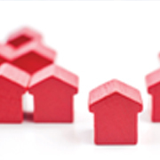 Toy block houses